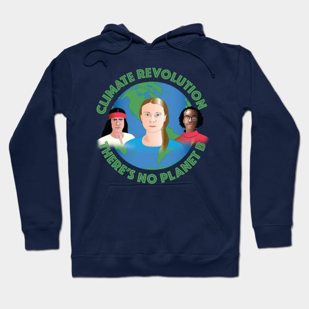 Climate revolution t shirt Hoodie by Elcaiman7